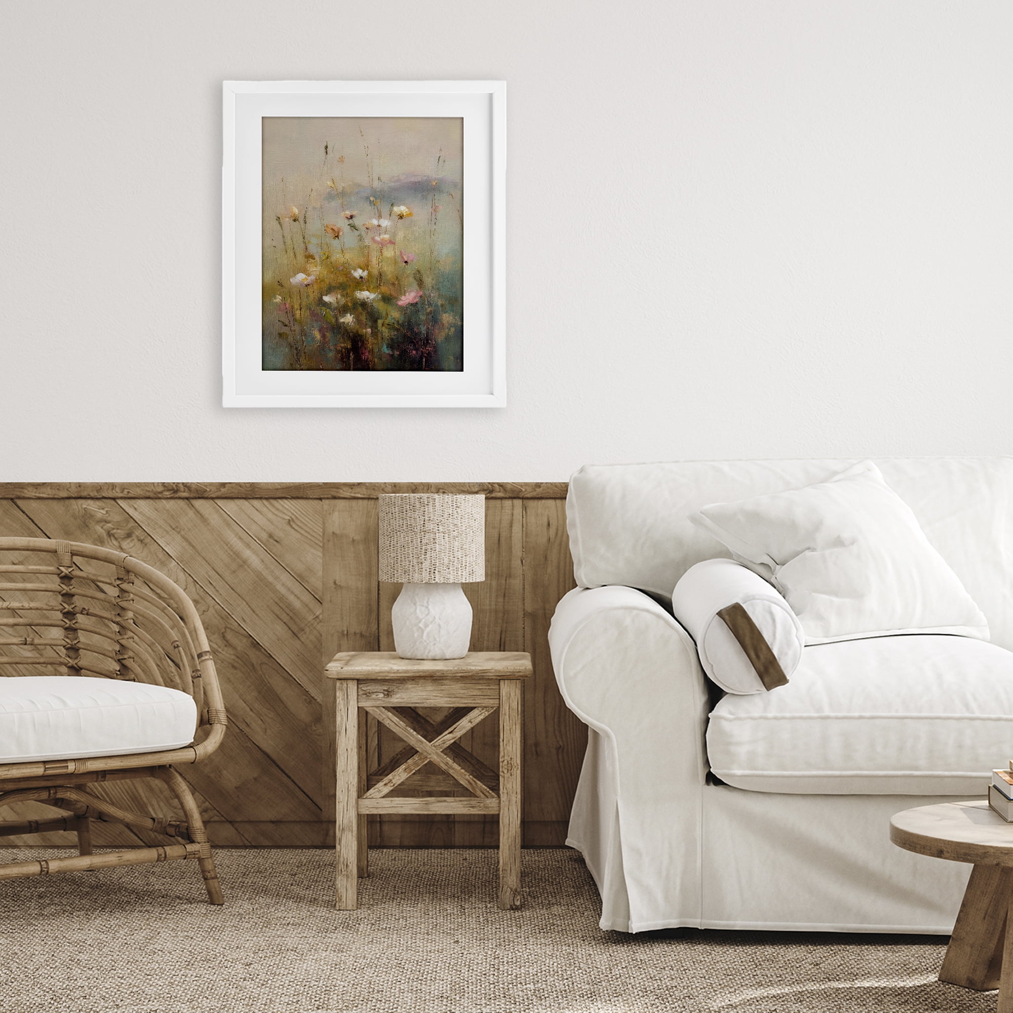Stupell Industries Wildflower Valley Impression White Framed Print Under Glass, design by Svetlana Aleynikova