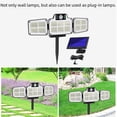 thumbnail image 3 of Luz de jardín LED, luz de pared solar para exteriores, impermeable, para pasillo, jardín, luz de calle con inducción del cuerpo humano, 3 of 4