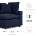 thumbnail image 6 of Modular Lounge Sofa Corner Chair, Blue Navy, Fabric, Modern Contemporary, Outdoor Patio Balcony Cafe Bistro Garden Furniture Hotel Hospitality, 6 of 6