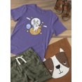 thumbnail image 3 of Astronaut Bunny On Egg T-Shirt Toddler -Image by Shutterstock,  4 Toddler, 3 of 4