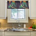 thumbnail image 2 of Yayeee Kitchen Valance Rod Pocket 54" x 18" Living Room Window Curtain, Abstract Animals, 2 of 6