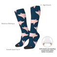 thumbnail image 4 of Fotbe Pig 1 Calcetas Divertidas Estampadas para Hombre y Mujer, Calcetas de Algodón hasta la Rodilla para Caminar, Correr, Enfermería y Embarazo, 4 of 6