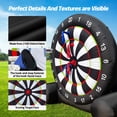 thumbnail image 5 of Inflatable Soccer Dart Board Giant Outdoor Soccer Dart Board with UL Blower, Portable Blow Up Games for Gym Camp Yard Sport Game(Black), 5 of 8