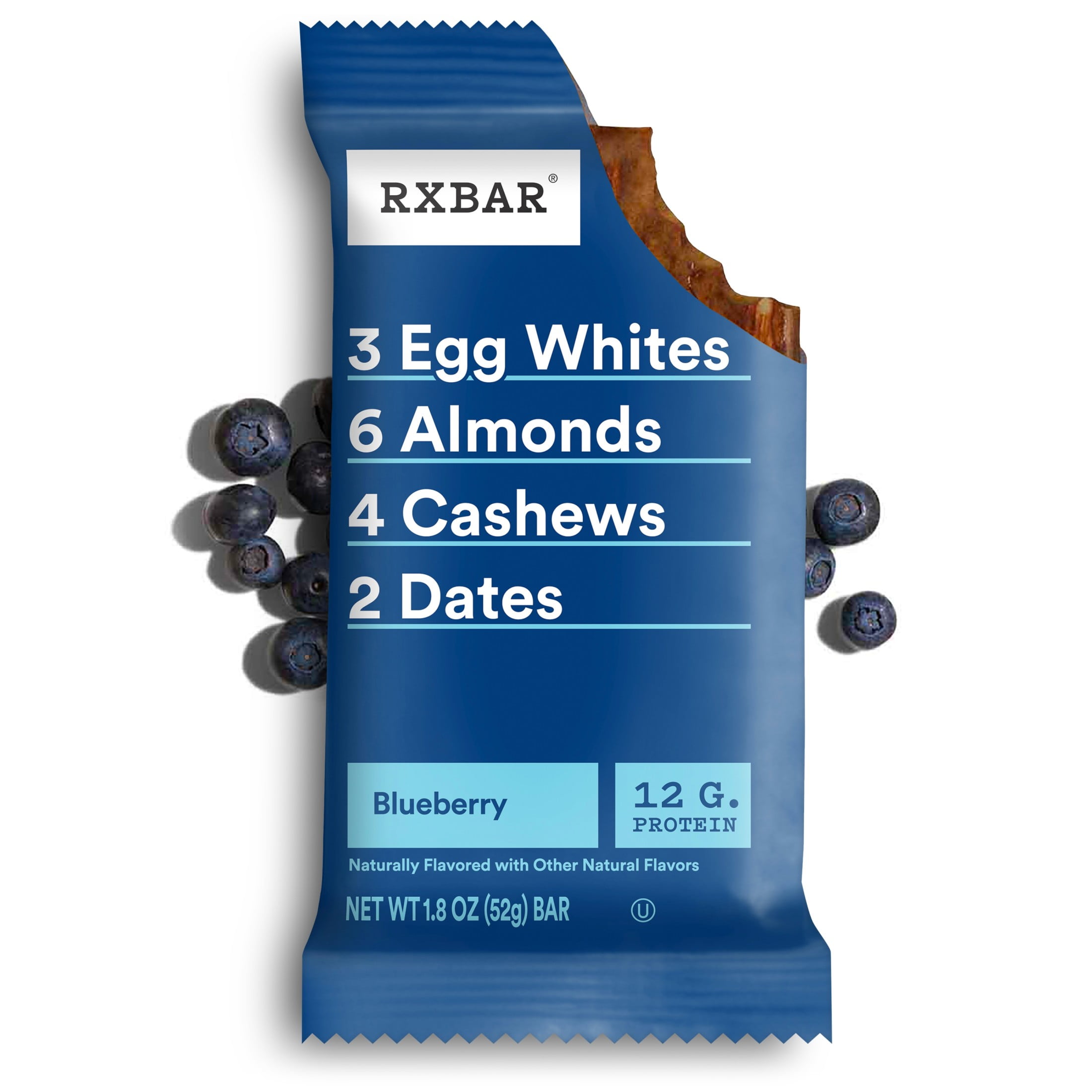 RXBAR, Blueberry Gluten-Free Protein Bars, 12 Count