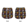 thumbnail image 3 of Gukieu Pumpkin And Flying Bat Print Women's Sports Shorts with Drawstring Elastic Waistband for Running, Yoga, Fitness-Small, 3 of 7