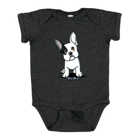 

Inktastic B/W Frenchie (Darks) Gift Baby Boy or Baby Girl Bodysuit