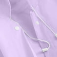 thumbnail image 7 of BRGZLK Kids Raincoats Boys Girls Elastic Cuffs See Through Eva Raincoat Long Hooded Travel Outdoor Portable Raincoat for 3-14 Years Purple 3-14 Years, 7 of 7