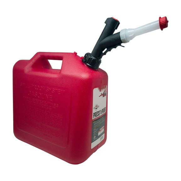 Garage Boss Red Plastic Gas Can - 5 Gallon Capacity, GB351