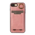 thumbnail image 6 of Wallet Back Case for iPhone 7 Plus/8 Plus with Wrist Strap, Stylish Magnetic Card Holder Finger Ring Kickstand PU Leather Lanyard Shockproof Slim Phone Case Cover for iPhone 7 Plus/8 Plus, Pink, 6 of 7