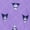 Kuromi Purple, variant on Kuromi Girls Button Front Top and Pants Pajama Set, 2-Piece, Sizes 4-12