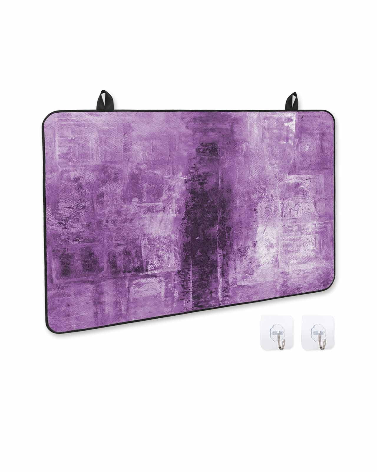 nqOlkjepod Large Induction Cooktop Protector Mat 24"x21", Purple Stove Top Covers for Electric Stove, Retro Oil Painting Modern Abstract Art Aesthetics Stove Burner Cover Mats, Glass Top Stove Cover