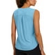 thumbnail image 5 of Tops Casuales sin Mangas para las Mujeres Color Sólido Cuello Redondo Suéter Blusa, las Señoras Tops sin Mangas Y Blusas Suaves Respirables Primavera Verano, 5 of 7