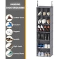 thumbnail image 6 of 2 Pack  Closet Organizer and Storage with Dividers, 24 Compartments  Shoe Shelves for Closet, Wardrobe, RV, Garment Rack - Grey, 6 of 6