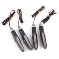 thumbnail image 2 of Acouto 12LED Motorcycle Inline Bendable Turn Signal Light Black Amber Light 4 For Sale, 2 of 8