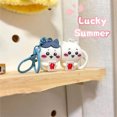 thumbnail image 5 of Chiikawa Magnetic Keychain Cute Cartoon Hachiware Chiikawa Doll Pendant Keychains Couple Friends Creative Magnetic Keychain Gift, 5 of 5