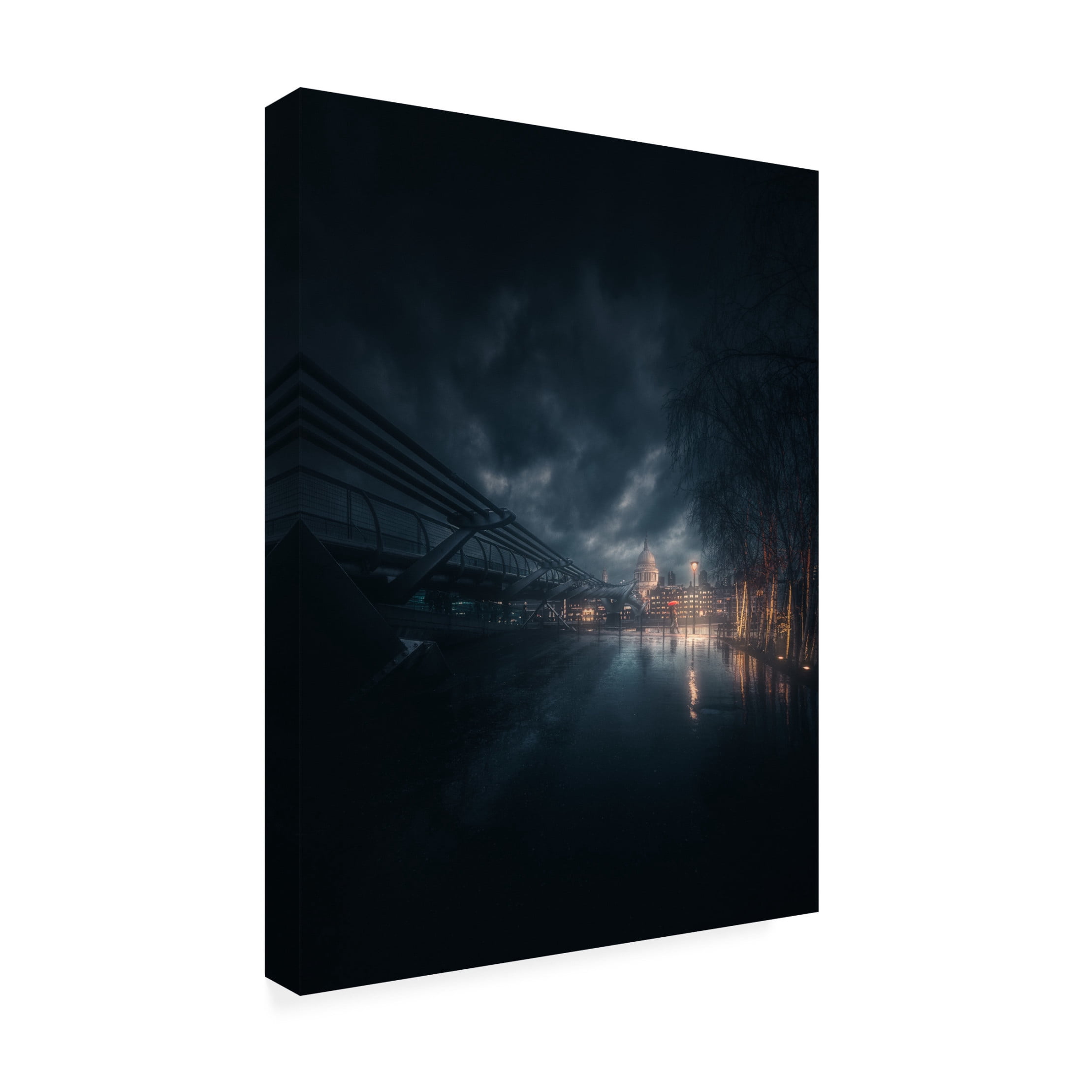 Trademark Fine Art David George Let It Rain Canvas Wall Art