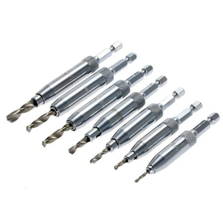 

SANWOOD Hinge Drill Bits 4/7Pcs Self Centering Hinge Tapper Drill Bits Set Hole Puncher Woodworking Tools