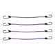 thumbnail image 1 of Cuerdas Elásticas Únicas con Ganchos para Motocicletas, Remolques, Camiones, Carga, Cuerdas Elásticas Ajustables con Hebilla de Metal Púrpura 4pcs 80cm, 1 of 7