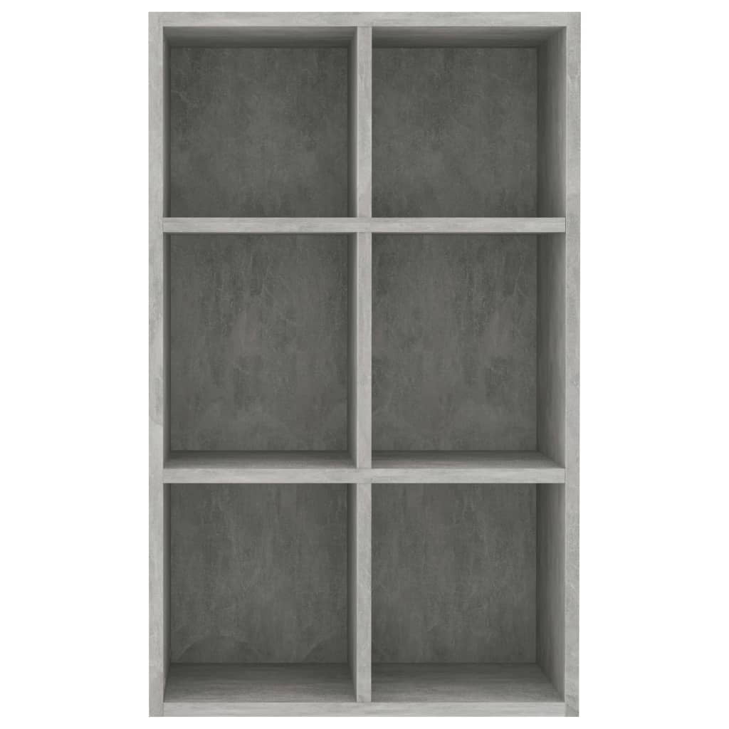 Kepooman 26" Modern 3-Tier Storage Bookshelf Cupboard for Home Office, Light Grey