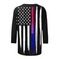 thumbnail image 5 of IROINNID 4th of July T-Shirt For Women Fashion Loose Shirt Casual Top Round Neck Women Tops USA 4th Of July, 5 of 5
