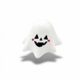 thumbnail image 2 of Halloween Ghost Squishy Toy with Cute Pumpkin Face Design, Single Piece, White, for Halloween Party Favors, Relaxation Toy, 2 of 3