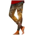 thumbnail image 2 of Stephy Costume Women Colorful Leggings Fancy Costume Glitter 3D Printing Costume for Women, Gold, M, 2 of 4