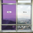 thumbnail image 5 of Window Film, Glass Sun Blocking, Heat Control Self Adhesive Purple Window Tint, 5.2x1.64ft for Home Office Bedroom, 5 of 6