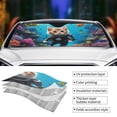 thumbnail image 5 of Bingfone Underwater Diving Cat Car Windshield Sun Shade Protector Keep Your Vehicle Cool Sun Shield Visor Cover Foldable for Car Truck SUV-Medium, 5 of 8