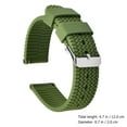 thumbnail image 6 of OFFIGAM Premium Silicone Watch Band for Unisex Business and Sports Use, Olive Green Replacement Strap, 6 of 8