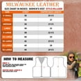 thumbnail image 3 of Milwaukee Leather MLL4508 Women's 'Trickster' Vintage Two Tone Crazy Horse Brown and Black Leather Club Style Motorcycle Vest 3X-Large, 3 of 9