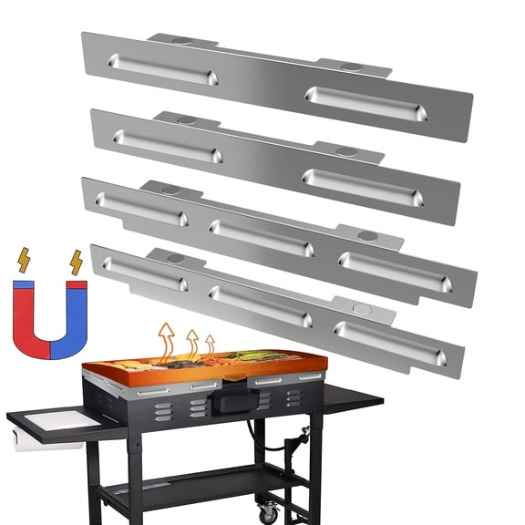 Wind Guards For Blackstone 28 Inch Griddle,Magnetic Wind Guard For Blackstone 28" Griddle,Compatible with Blackstone 28 Inch Griddle Hood,Rear Grease Cup and Side Shelf