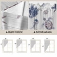 thumbnail image 3 of Vintage Coastal Kitchen Window Curtains, Swag Curtains Valance for Bedroom Living Room Bathroom, Nautical Summer Beach Sea Turtle Starfish Rod Pocket Window Curtain Block Drapes 2 Panels 36"x63", 3 of 9