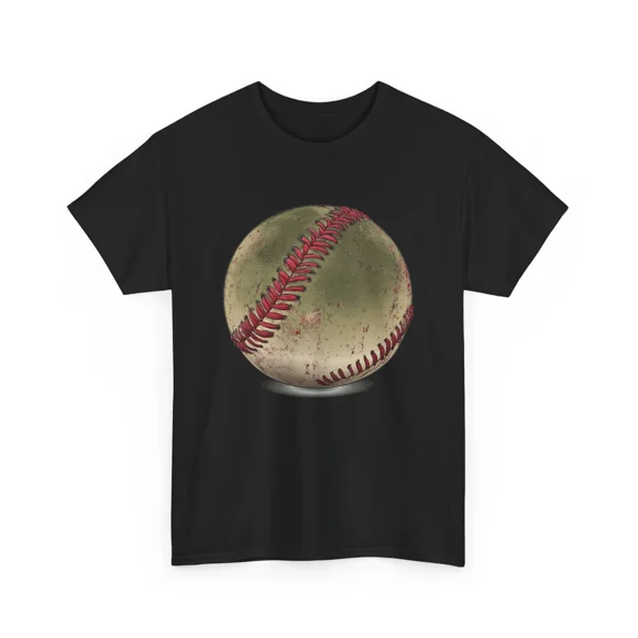 T-Shirt Unisexe Amusant de Baseball pour Fan, Vintage, avec Clip Art de Balle de Baseball, Graphique, S00057, jusqu'à Taille 5TG