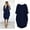 connector&power supply, variant on Womens Solid Color Fashion Pocket Loose Crew Neck Casual Dresses