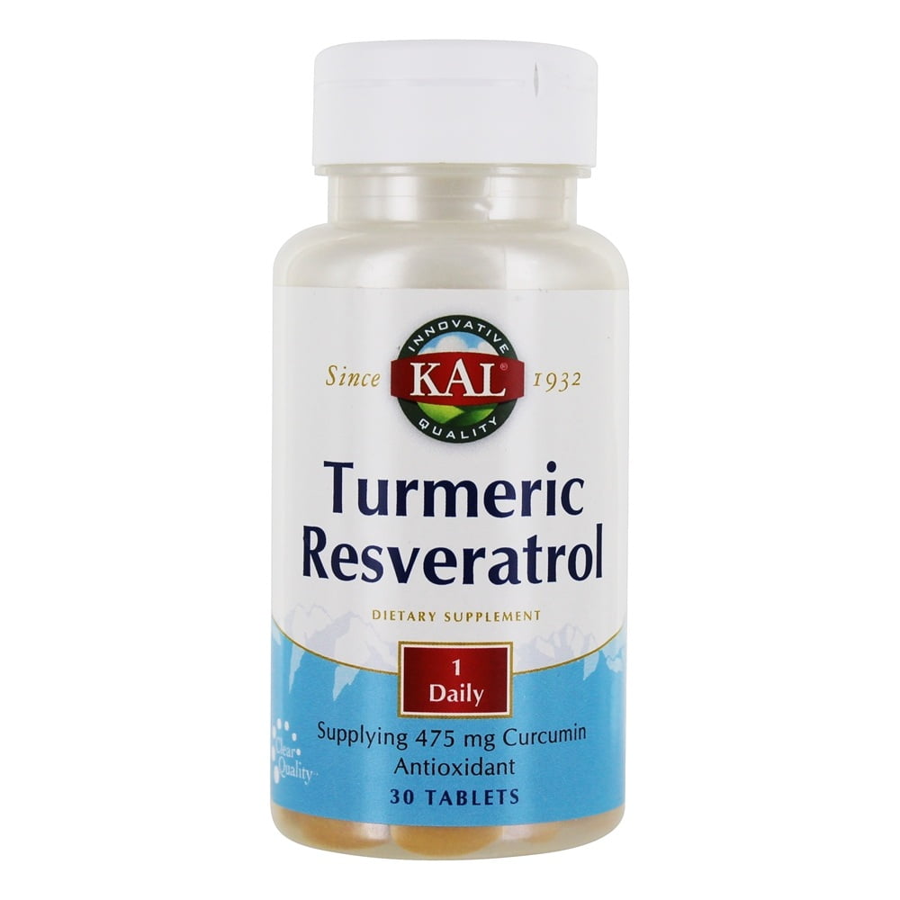 Kal - Turmeric Resveratrol - 30 Tablets