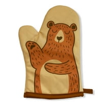 Bear Oven Mitt Funny Puppet Hand Cute Bear Kitchen Graphic Oven Glove