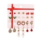 thumbnail image 3 of Ruifaya Pendientes colgantes navideños con forma de árbol de Navidad, muñeco de nieve, para mujer y niña, joyería con gancho, 3 of 6