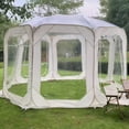 thumbnail image 6 of All Weather Sports Tent, Outdoor Pop Up Bubble Clear View PVC Tent, Rain Tent Camping Sun Shelter for Camping Outdoor Events, 10ftx10ft, 6 of 21