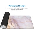 thumbnail image 3 of Extended Pink White Marble Gaming Mouse Pad XXL with Stitched Edges, Long Large Full Keyboard XL Desktop Mat Protector for Office Laptop Computer PC（31.5x11.8x0.12in）, 3 of 6