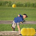 Softballs 12 Pcs Yellow Dimpled Softballs, 12Inch Pitching Machine