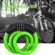thumbnail image 5 of Candado de Bicicleta Bloqueos de Bobina de Cable de Acero Colorido JShteea Antirrobo 4 Dígitos, 5 of 7