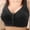 Black, variant on Seamless Jelly Bra Jelly Wireless Bra Full Coverage Supportive Bra for Women Girlfriend Workout Bras