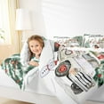 thumbnail image 4 of Castle Fairy 3-Piece Full Size Comforter Set - Snowman Truck Christmas Print, 4 of 8
