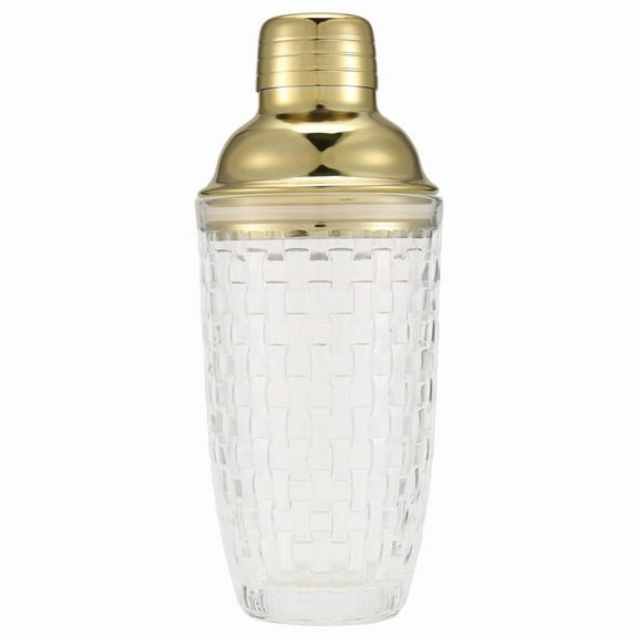 13Oz Glass Cocktail Shaker Set - for Cocktails, Drink Shakers and Gold