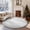 4- White, variant on Area Rugs for Bedroom Living Room,Color Brown,Size 4',Shape Round