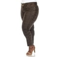 thumbnail image 2 of White Mark Women's Faux Suede Snake Print Pants, 2 of 6