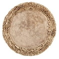 thumbnail image 2 of Better Trends Shaggy Border Collection is Ultra Soft, Plush and Absorbent Tufted Bath Mat Rug 100% Cotton in Vibrant Colors, 30" Round, Beige, 2 of 2