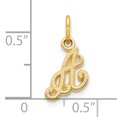 thumbnail image 3 of Pendentif Charme Collier Monogramme Initiale Lettre Délicate en Or Jaune 10k, 3 of 7