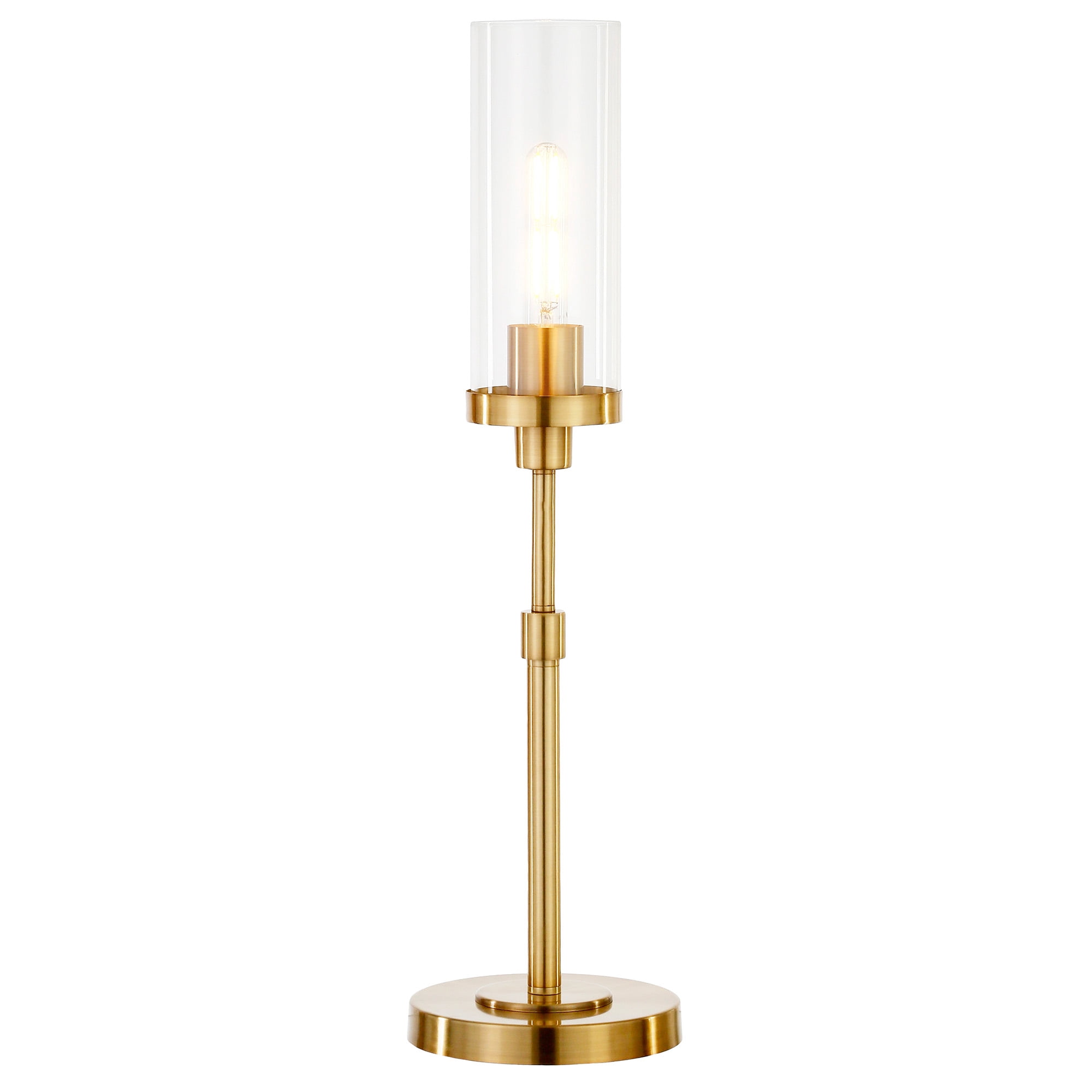 Evelyn&Zoe Frieda 26.68" Table Lamp with Glass Shade