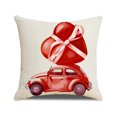 thumbnail image 5 of PRIYAL Hug Heart Valentines Day Pillow Covers 18X18 inch Set of 4 for Valentines Decor For Valentines Day Throw Pillows Decorative Cushion Cases Valentine Decorations, 5 of 8